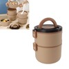 Stainless Steel Lunch Container Round Shape Lightweight Insulation Compact Lunch