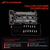 A-Premium Engine Valve Cover with Gasket, Spark Plug Seals &