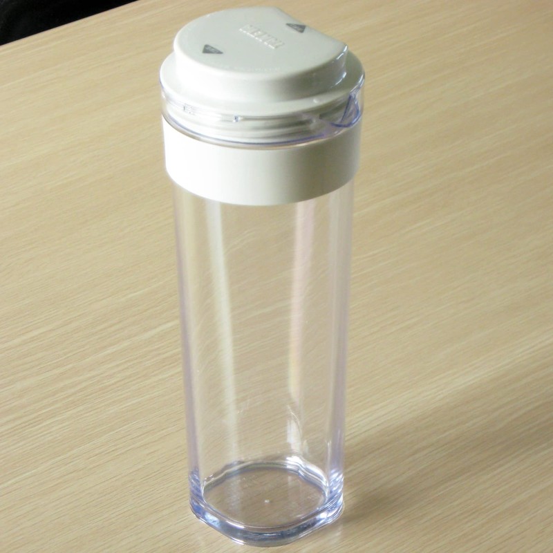 Nagao Cold Water Bottle, 3.3 fl oz (1.1 L), White,