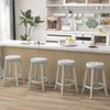 Giantex Swivel Bar Stools Set of 4, 26" Counter Height