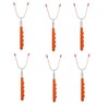 Telescopic Roasting Fork,6PCS Stainless Steel Barbecue Skewer,Marshmallows Roasting Stick,Hot Dog