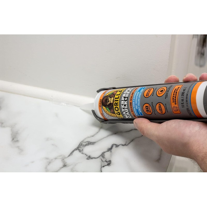Gorilla Glue Clear Caulk 10Oz Sealant For Home Improvement Waterproof