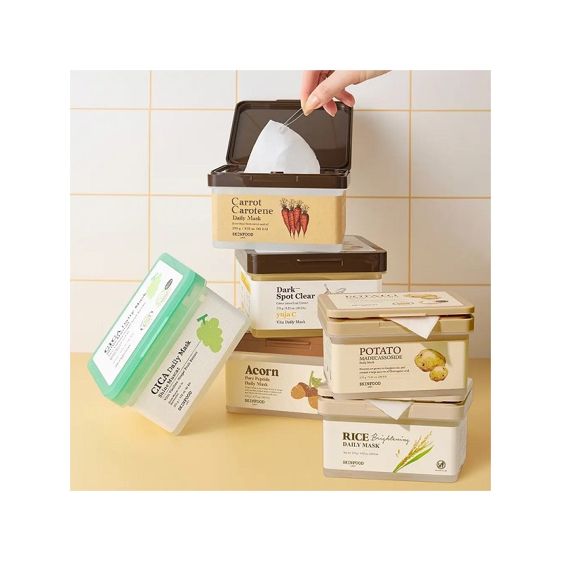 Skinfood Daily Mask 30 sheets (acorn/pore elasticity) / 스킨푸드 데일리