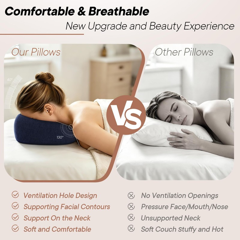 Breathe Easily Face Down Massage Pillow for Beauty Salon SPA