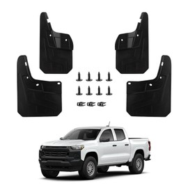 PSLER Mud Flaps Splash Guards for Chevy Colorado 2023 2024 2025 Accessories Front & Rear All Weather Fender Mudguards Sediment Protection Without Fender Flare (4pcs)