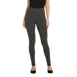 Max & Mia Women's The High Waist French Terry Legging Pant (US, Alpha, X-Large, Regular, Regular, Heather Charcoal)