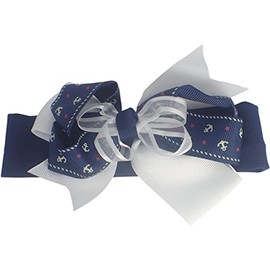 Topkids Accessories Hair Bow Wide Headbands for Girls, Baby Headband, Hair Accessories for Girls, Baby Clothing, Baby bows, Baby Hair Accessories, Baby Girl Headbands, Head bands (Navy)