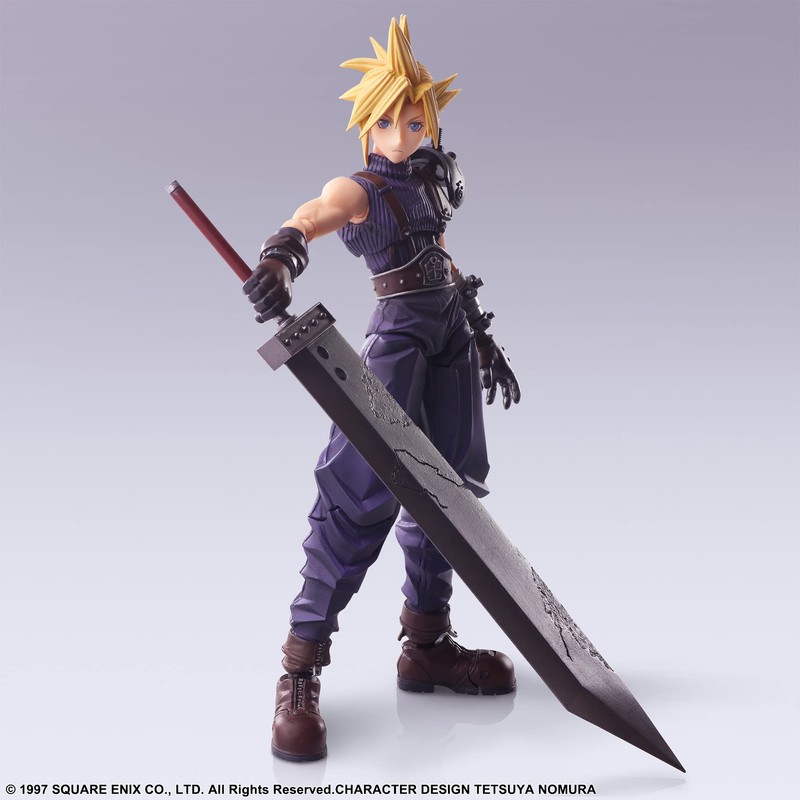 Final Fantasy VII Bling Arts Cloud Strife PVC Painted Action