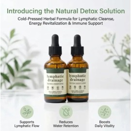2pcs Gotas Líquida Drenaje Linfático Liposomal 4oz Sin Sabor