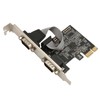 2 Port PCI Express RS232 DB9 Serial Port Card PCIe