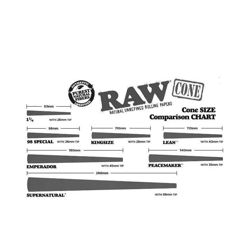 RAW 1 1/4 Size classic Cone(200PK)+cone filler grinder storage 3