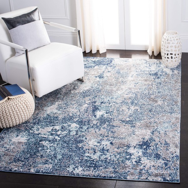 SAFAVIEH Aston Collection Area Rug - 6' x 9', Navy