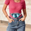 AfitLulu Sequin Fanny Pack with Adjustable Waist Straps, Fashion Waist