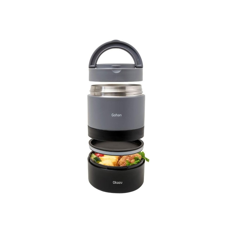Bestco NQ-212 Lunch Box, 2-Tier, 28.9 fl oz (850 ml),