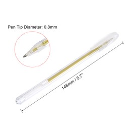 PATIKIL Glitter Gel Pens, 9 Pack Dual Metallic Ink Sparkle Pens 0.8mm Liquid Glitter Iridescent Gel Pen for Coloring Books, Gold Silver White