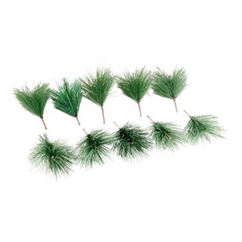 Yetaha 10PCS Artificial Pine Needle Branches, Fake Greenery Pine Picks, Faux Pine Leaves Sprigs for Christmas Garland Wreath Embellishing and Home Holiday Garden Decoration