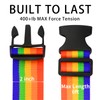 BILIONE 4 Pack Luggage Straps 79" Long Belts Keep Suitcase