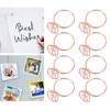 100Pcs Cute Paper Clips Ring Style Anti Slip Sturdy Electroplated