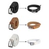 Redbridge Elastic Braided Belt Set of 3 with Metal Clasp