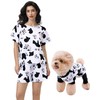 XPUDAC Matching Dog and Owner Clothes Womens Pajama Set Loungewear