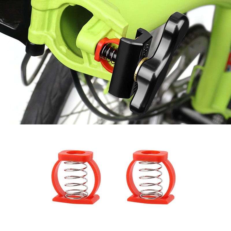 2 Pack Red C Buckle Springs, Folding Bike Hinge Clips