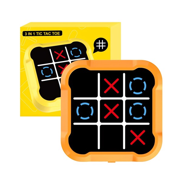 MYOAK Electronic Tic Tac Toe Game | 3-in-1 Handheld Digital