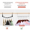 Hangers Space Saving, 12 Pack Metal Hanger Organizer, Closet Space