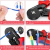 Tubtap® Crimping Pliers Set with 1200 Pieces Ferrules with 1200
