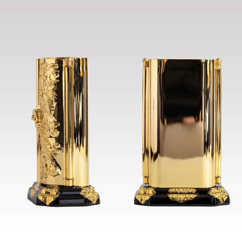 Zushi (No. 2 gold plated/24k gold)_Buddha Statue Takaoka Copperware