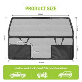 Farafox Dog Barrier for Car,56" Wide for Trucks SUV Sedans Pet Restraint Car Backseat,Backseat Divider Crossover Front Car Travel Back Seat Barricade Partition