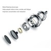 Gourd Shaped Metal Rotating Top Toy Aluminum Alloy Anxiety Reducer