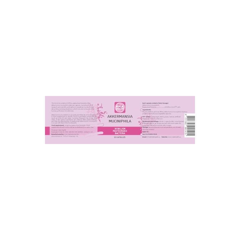 Kala Health Pasteurized Akkermansia – 30 Billion CFU – 30