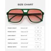 Fozono Stylish Oversized Aviator Sunglasses for Women Men Retro Trendy