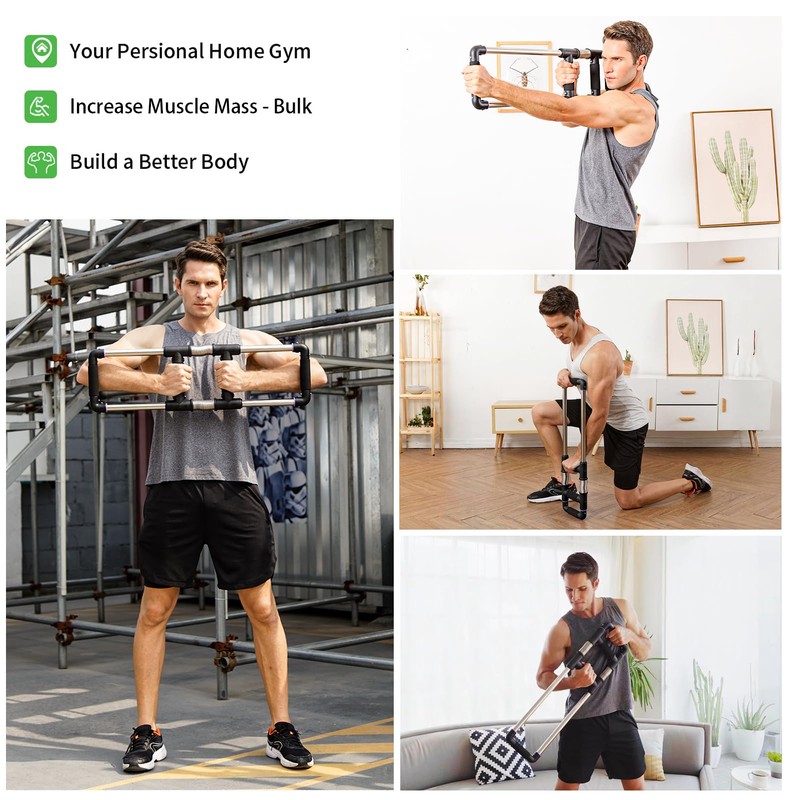 GoFitness Push Down Bar Machine - Chest Expander at Home