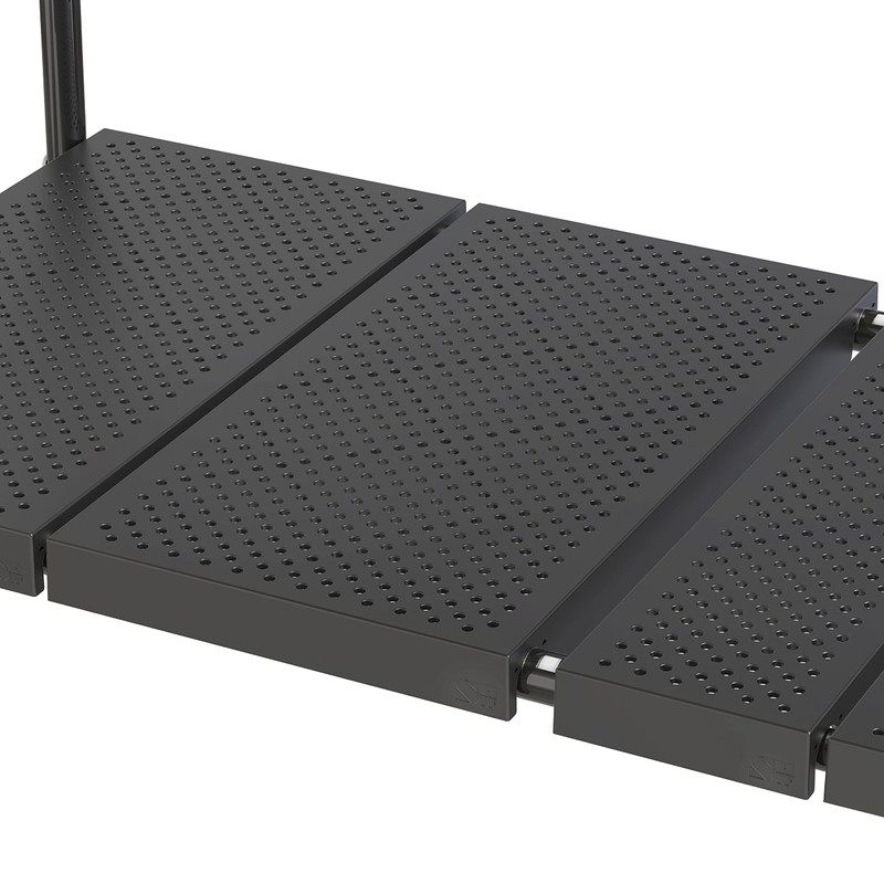 Deco Brothers Under Sink 2 Tier Expandable Shelf Organizer, Black