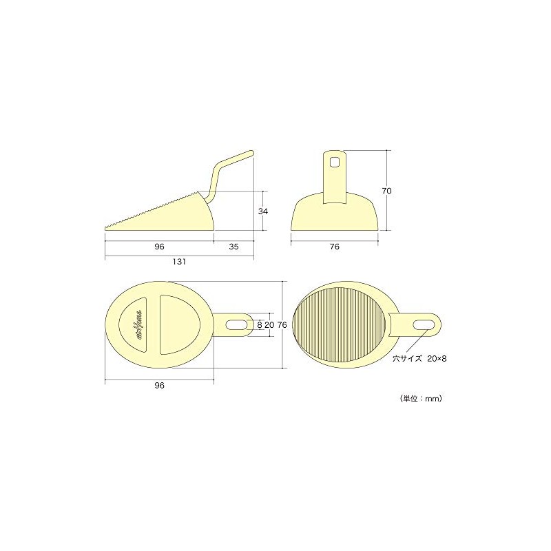 aiwa Metal ATHOME Handle with New Door Stopper Door Stopper