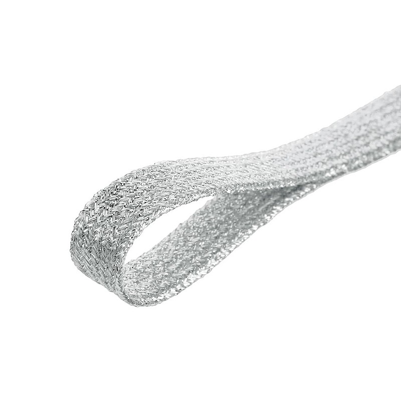 Allegra K Metallic Shoelaces, Ribbon, Flat, Fluorescent, Shiny, Wide, 1
