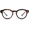 ZESAKER Reading Glasses for Women Men, Retro Round Frame Blue