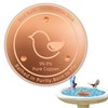 Fashtour Bird Bath Copper Disk, 4.2" Large Surface Area, Covers