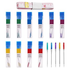 30 Pieces Anti-Jump Sewing Machine Needles, 1 Piece Measuring Tape, Sewing Machine Needles, Sewing Machine Accessories, Universal Sewing Machine Needles, Denim Needles for Sewing Machines