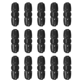 sourcing map 15Pcs 1/2" Drip Irrigation Fittings, Lock Barbed Straight Connectors Couplings Connector for 1/2 Inch Tubing (16mm OD) Garden Irrigation Tubing