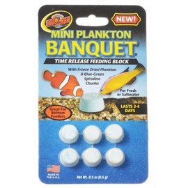 Zoo Med Laboratories Aquatrol Plankton Banquet Block Feeder Mini 6 Count
