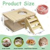 kathson Hamster Sand Bath Box Transparent Acrylic Small Syrian Hamster