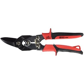 Connex COXT244261 Straight/Left Compound-Action Tin Snips, Black/Red, 260 mm