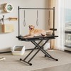 ROOMTEC 47 Inch Dog Grooming Table,Adjustable Height Pet Grooming Table,with