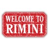 Rimini Grunge Travel Welcome Stamp Round ID Badge Key Card