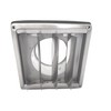 Square Stainless Steel Weather Guard with Moving Fins Pipe Connection
