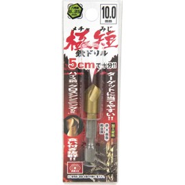 SK11 Hex Shank Mecha Miji Metal Drill Bit, Ultra-Short, 0.4 inches (10.0 mm)