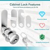 Ymtzfu Cabinet Locks with Keys, Cam Locks Keyed Alike, Mailbox