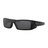 Oakley Gascan Sunglasses Polished Black with Grey Lens + Sticker